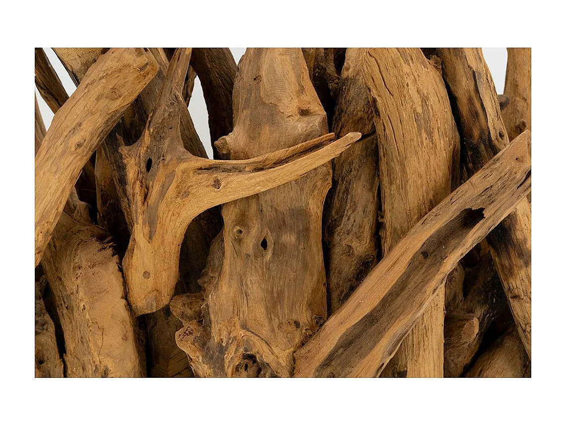 Grande porte-bougies en teck Gita