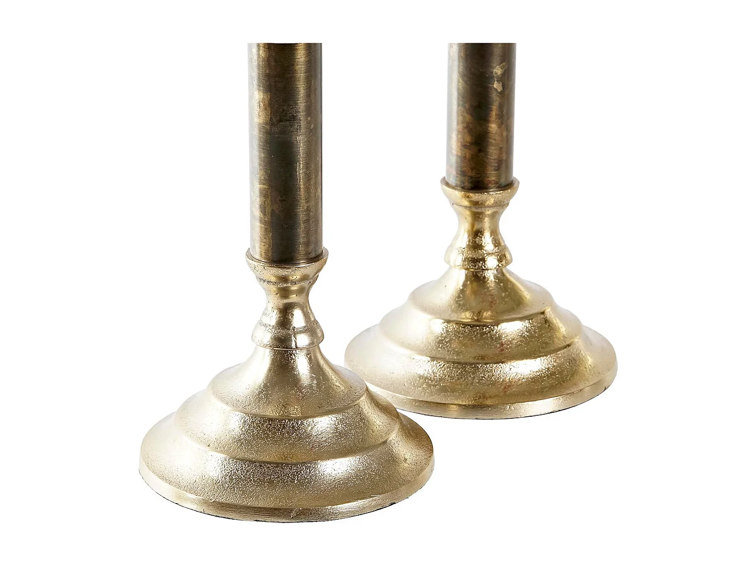 CANDELABRO SET 2 ALUMINIO 10X10X31,5 2 SURT.