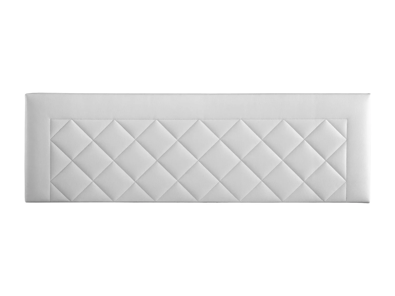 Cabecero de Cama 135 - 145x50x7 DOMUS Tapizado Polipiel Color Blanco
