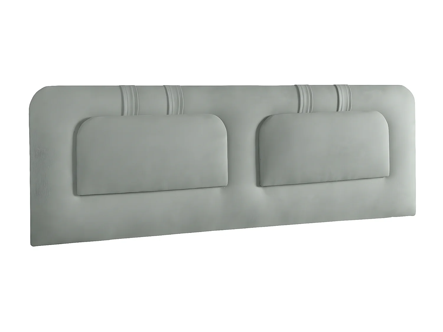 Cabecero de Cama 135 - 145x50x7 BLUME Tapizado Microfibra AquaClean Color Aguamarina