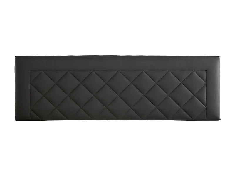 Cabecero de Cama 120 - 145x50x7 DOMUS Tapizado Polipiel Color Negro