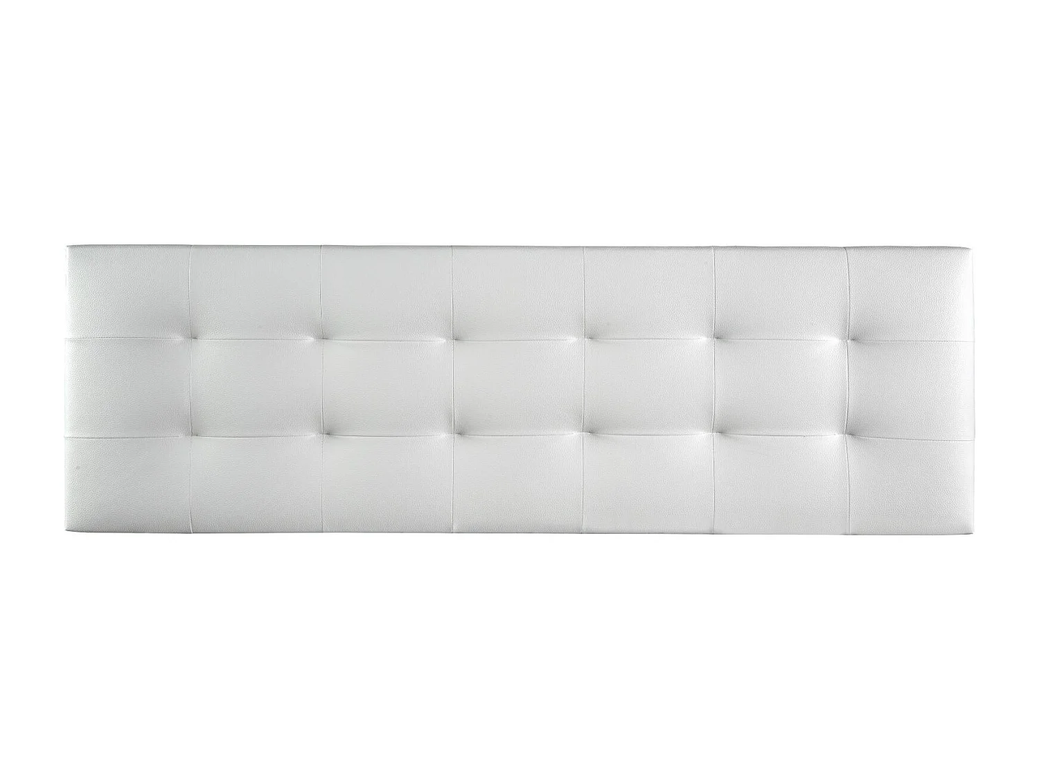 Cabecero de Cama 135 - 145x50x7 VERSALLES Tapizado Polipiel Color Blanco