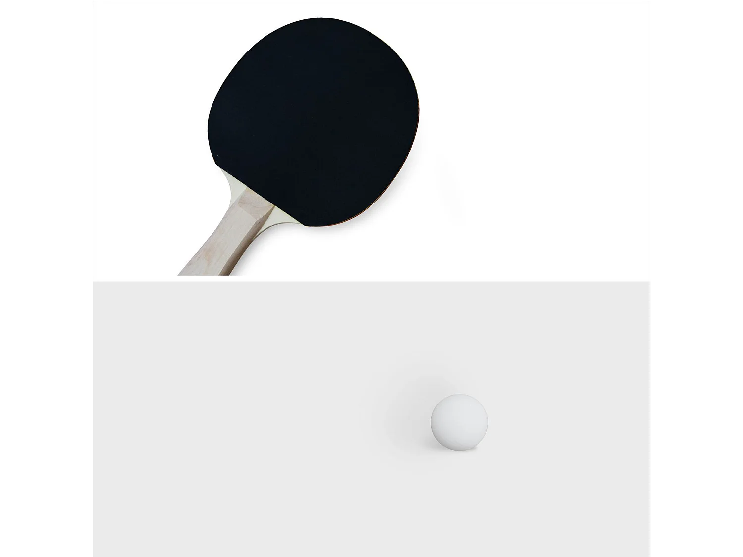 Lot de 2 raquettes et 3 balles pour table de Ping-Pong