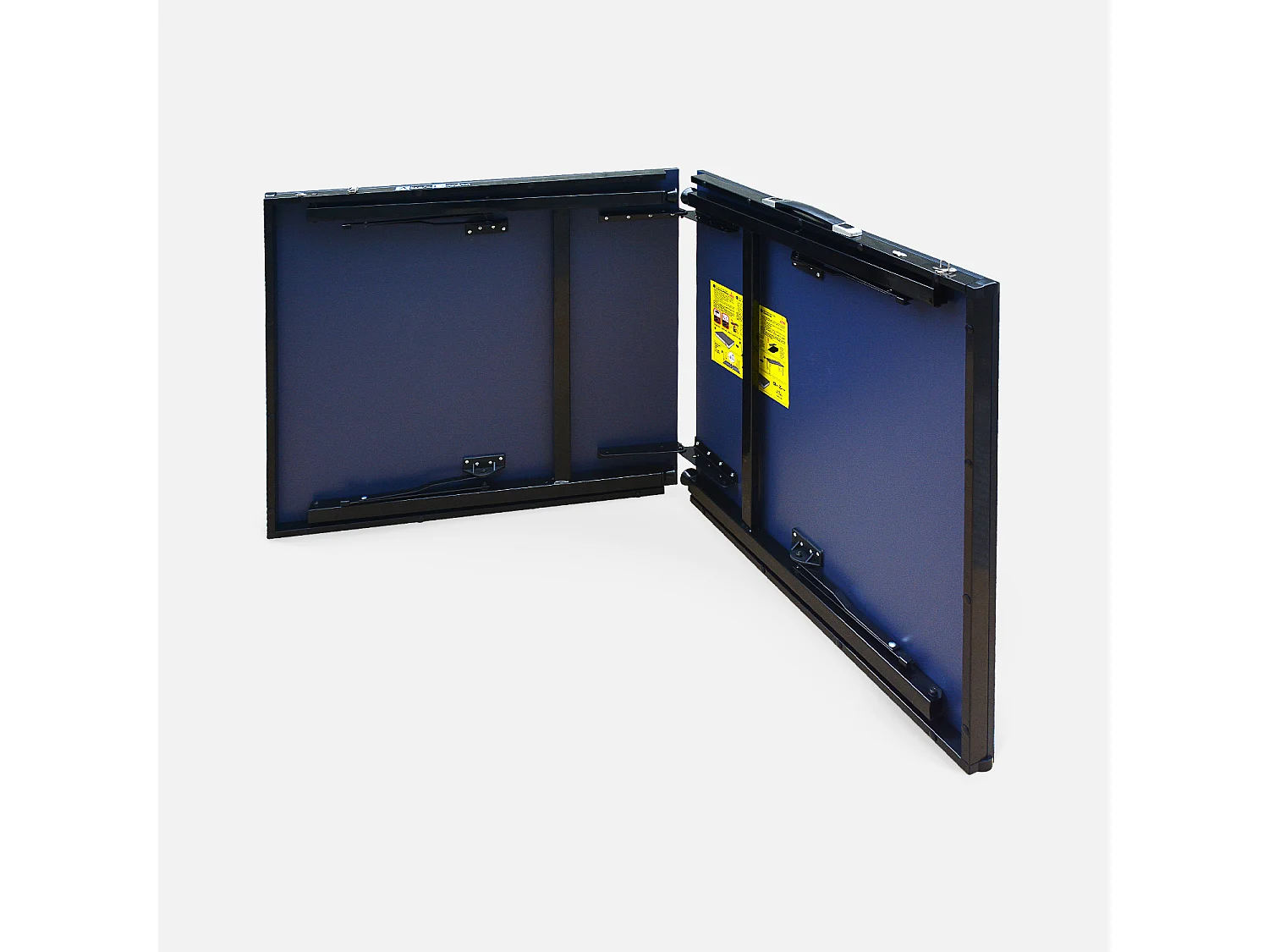 Mini table de ping pong 150x75cm - table pliable INDOOR bleue. avec 2 raquettes et 3 balles. valise de jeu pour utilisation intérieure. sport tennis de table