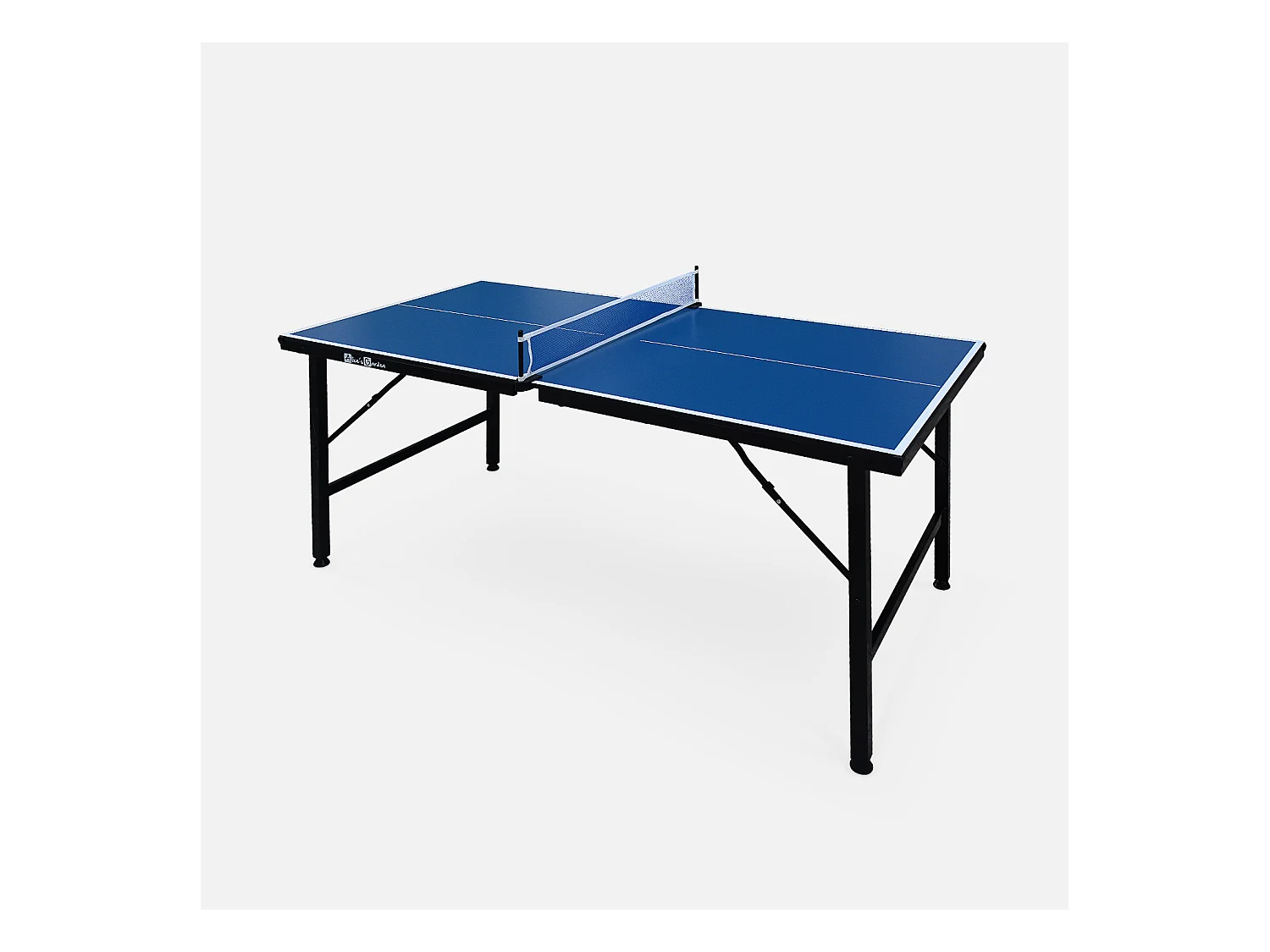 Mini mesa de ping pong interior plegable con 2 raquetas y 3 pelotas,