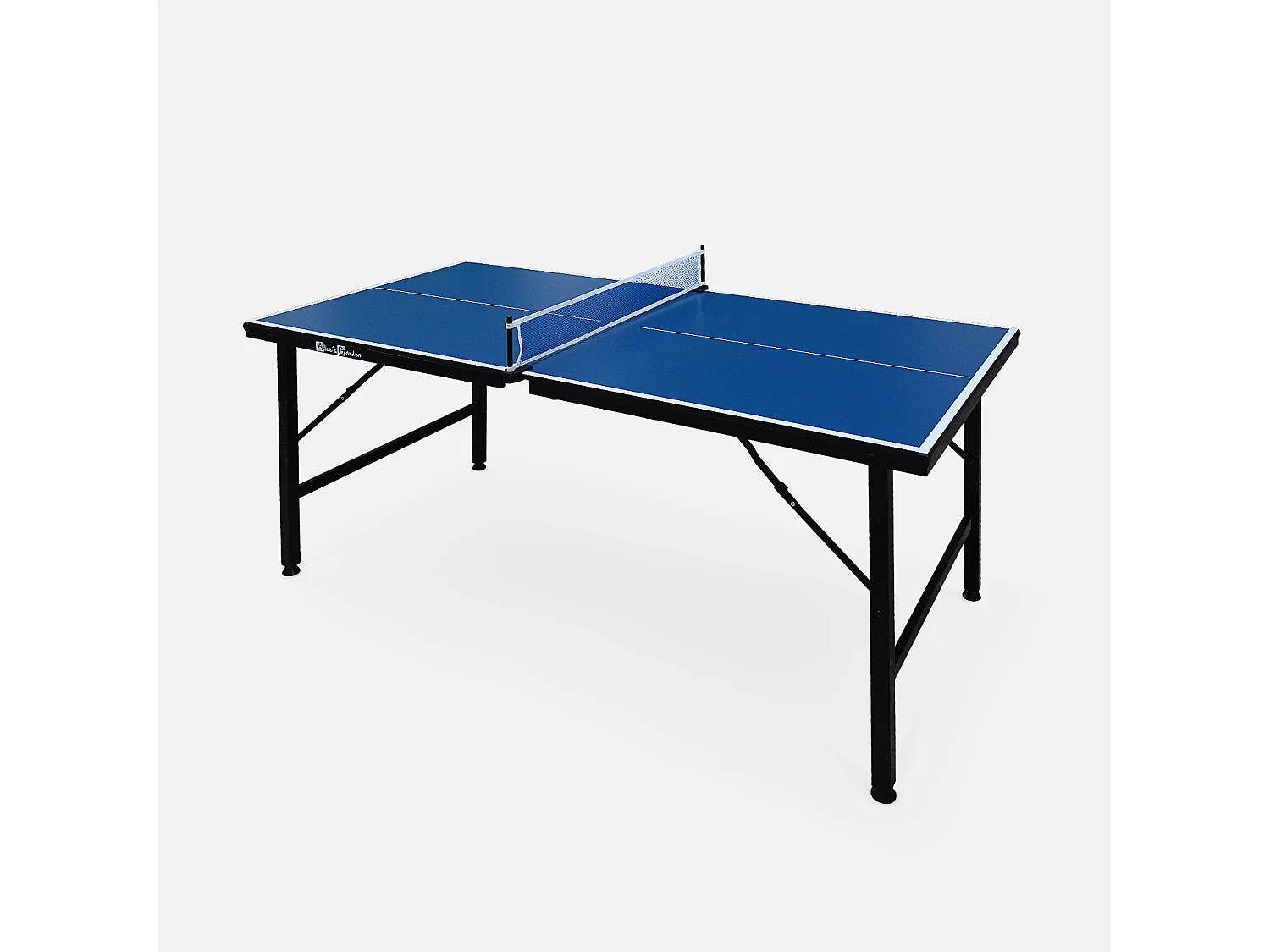 Mini tavolo da ping pong pieghevole per interni con 2 racchette e 3