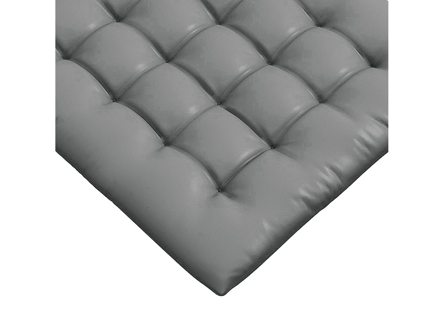 Lot de 6 coussins de chaises de jardin avec attaches gris