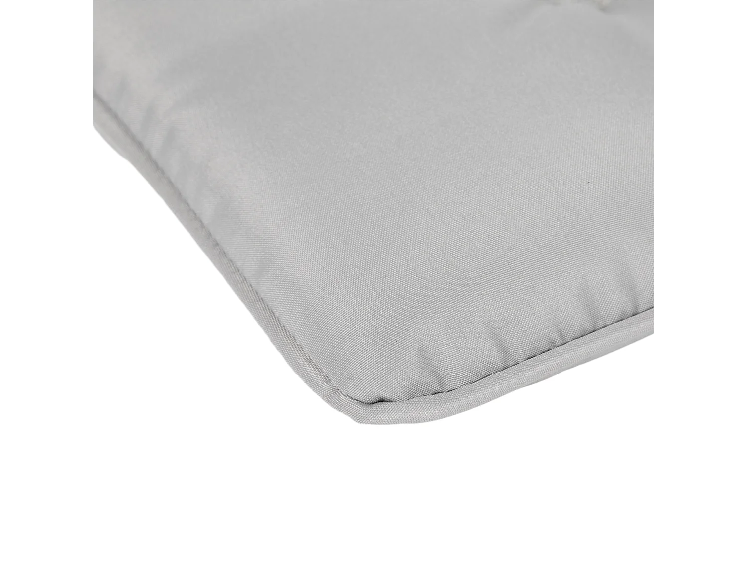 Lot de 4 coussins de chaises de jardin polyester gris clair