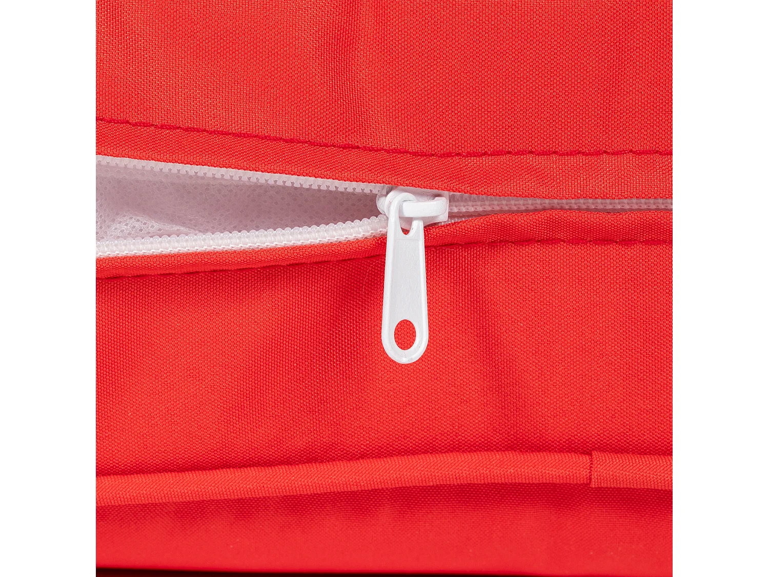 Lot de 2 coussins matelas assise dossier pour chaise de jardin fauteuil polyester rouge