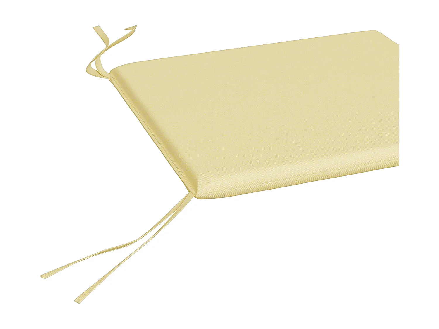 Lot de 6 coussins de chaises de jardin polyester beige