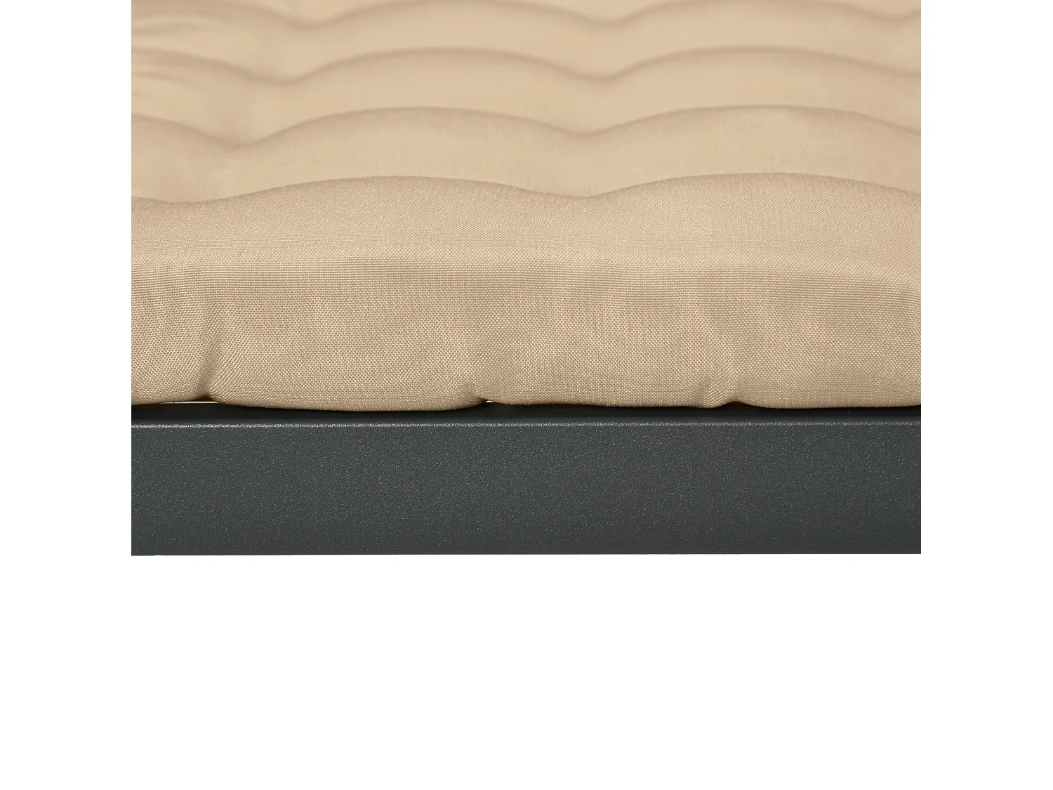 Lot de 6 coussins de chaises de jardin avec attaches kaki
