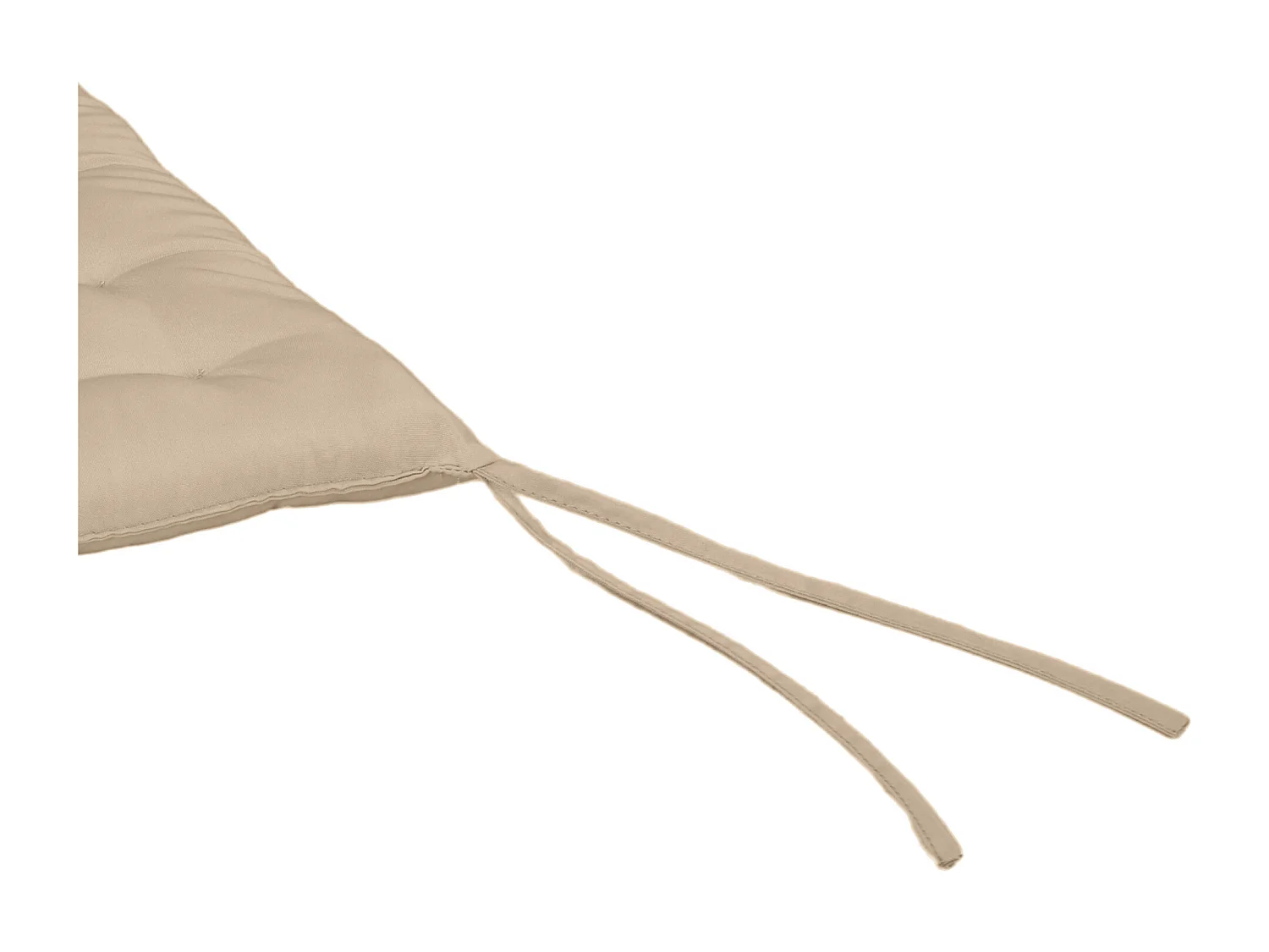 Lot de 6 coussins de chaises de jardin avec attaches kaki