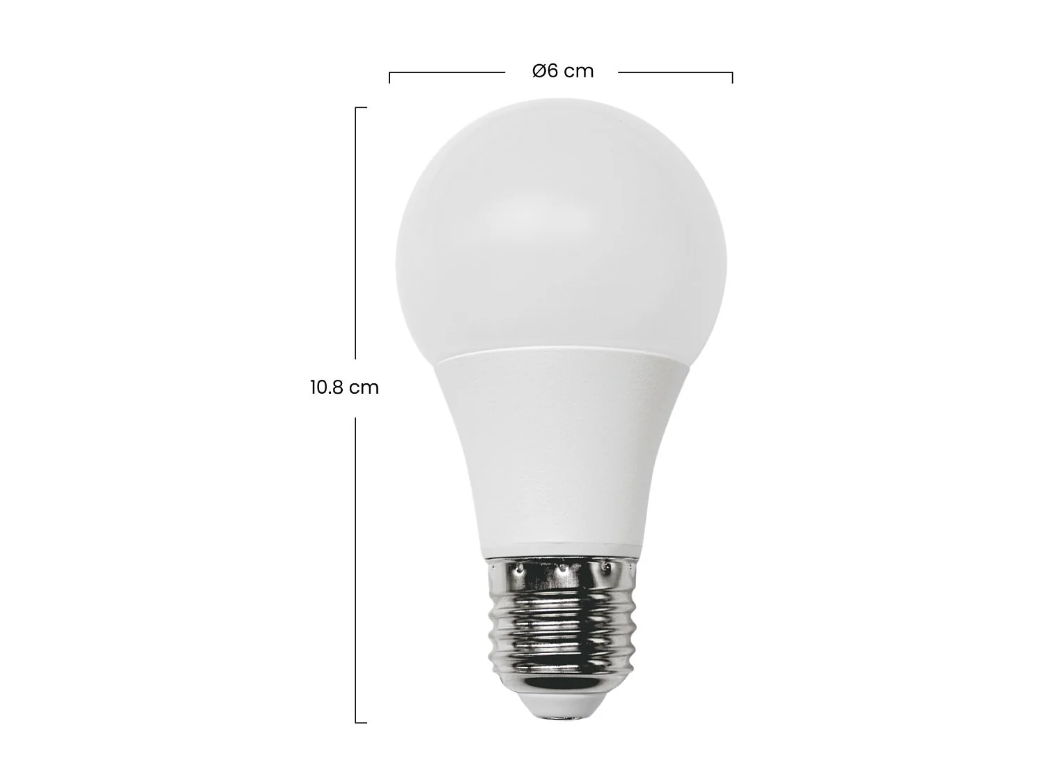 Pack 2 Lampadine LED Standard E27 9W Equi.60W 806lm 10000H 1Primer Leader