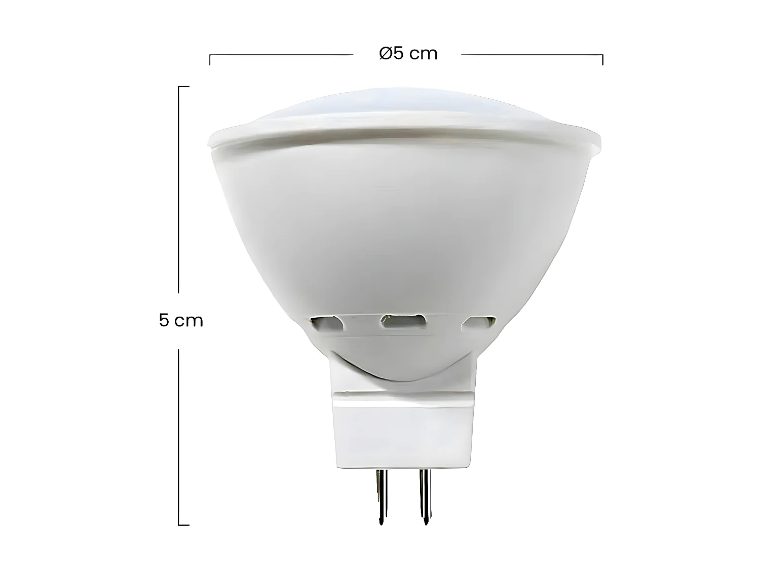 Pack 3 Lampadine Faretto LED GU5.3 6W Equi.50W 540lm 3000K 15000H Primer Leader