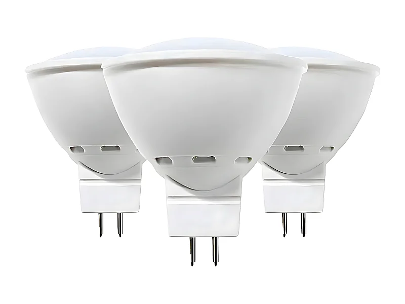 Pack 3 Lampadine Faretto LED GU5.3 6W Equi.50W 540lm 3000K 15000H Primer Leader