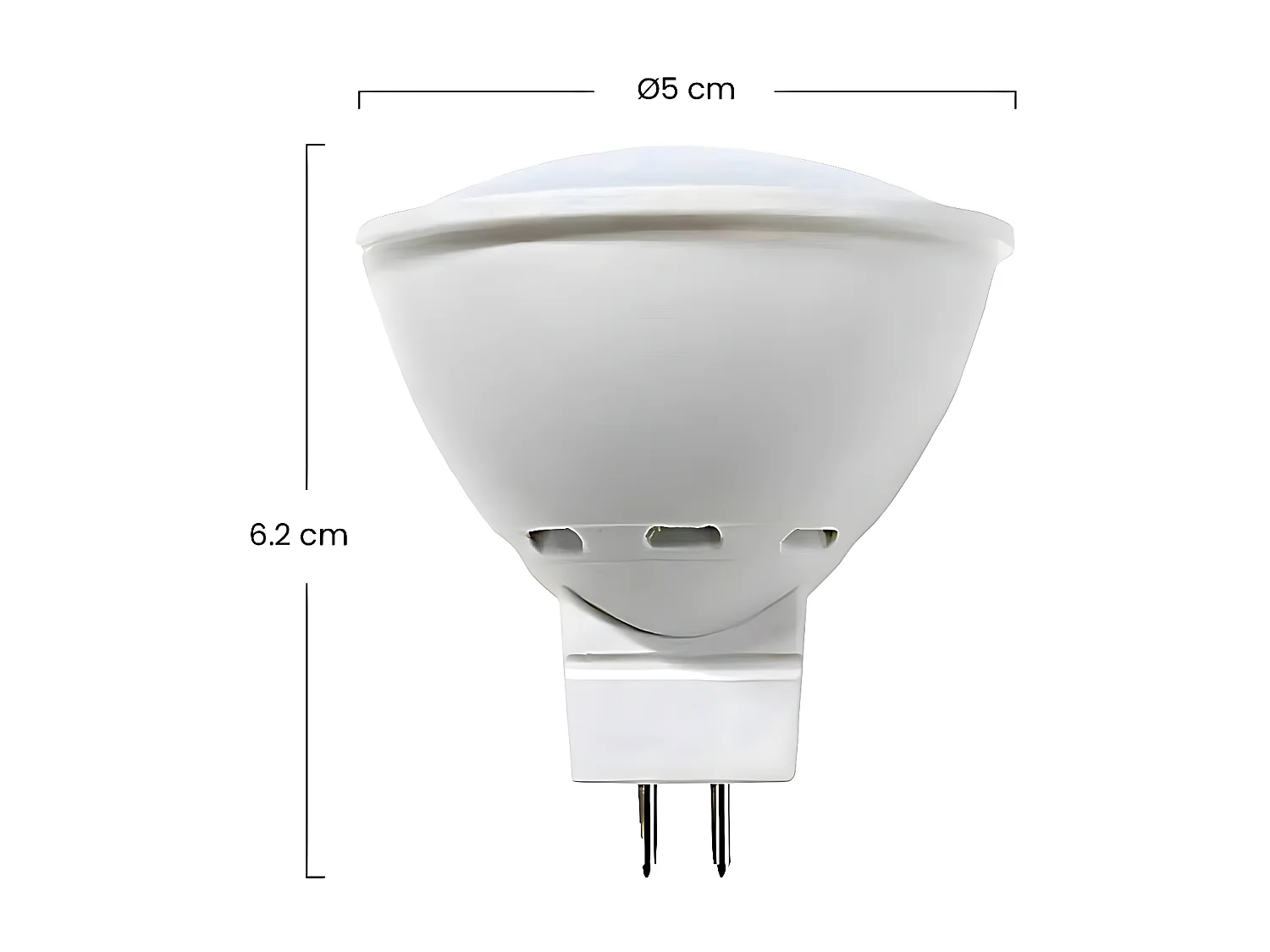 Pack 2 Lampadine Faretto LED GU5.3 6W Equi.50W 540lm 25000H 7hSevenOn LED
