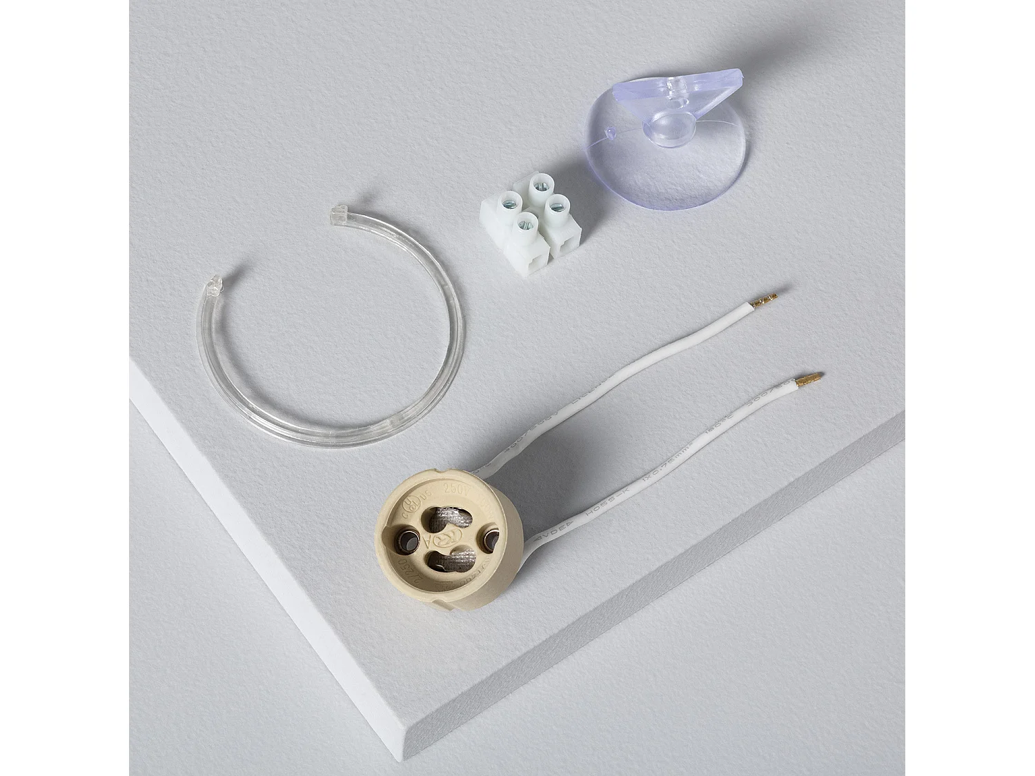 Collerette Downlight Intégration Plâtre/Pladur Accent pour Ampoule LED GU10/GU5.3 Coupe 123x123 mm UGR17 Blanc