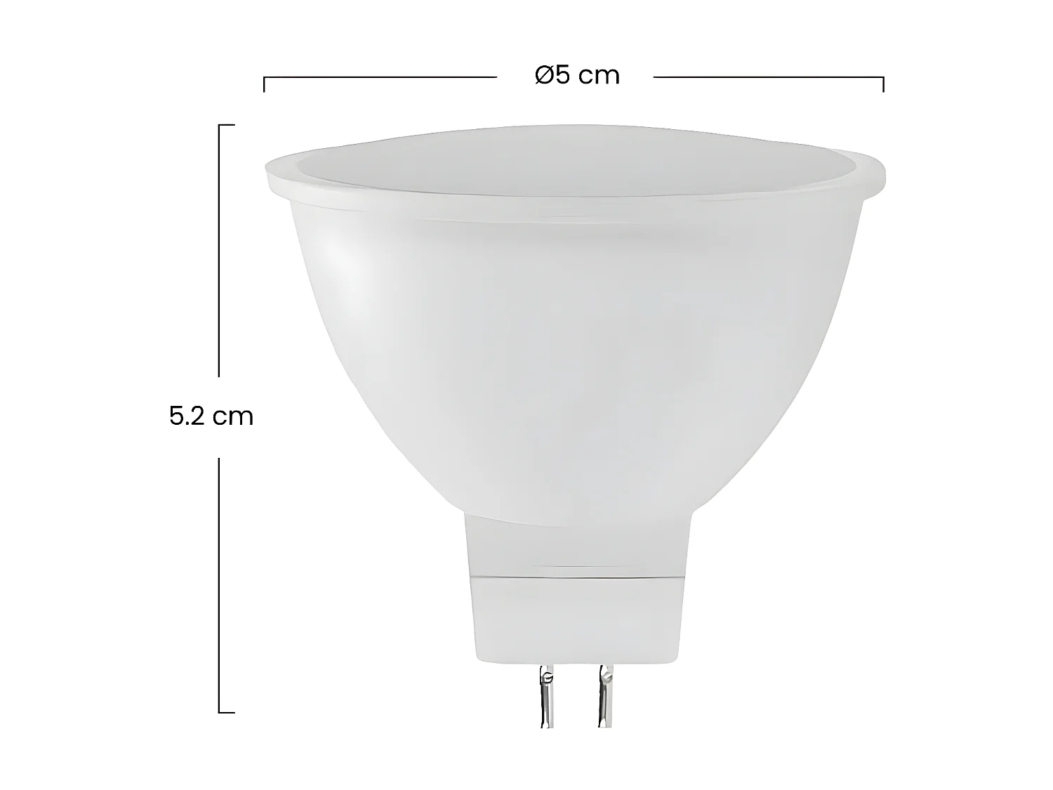 Pack 3 Lampadine LED GU5.3 Faretto 8W Equi.60W 700lm Raydan Home