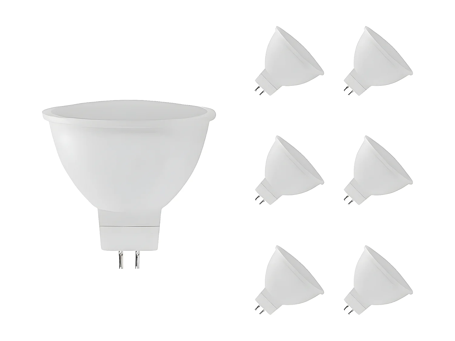 Confezione da 6 Lampadine LED GU5.3 Faretto 8W Equi.60W 700lm Raydan Home