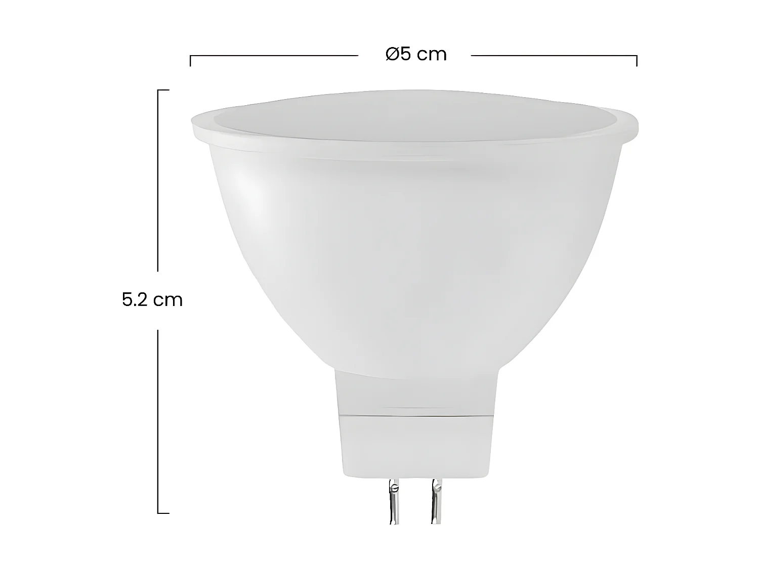 Confezione da 6 Lampadine LED GU5.3 Faretto 8W Equi.60W 700lm Raydan Home