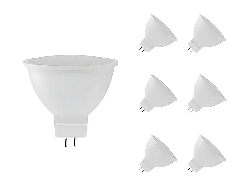 Confezione da 6 Lampadine LED GU5.3 Faretto 8W Equi.60W 700lm Raydan Home