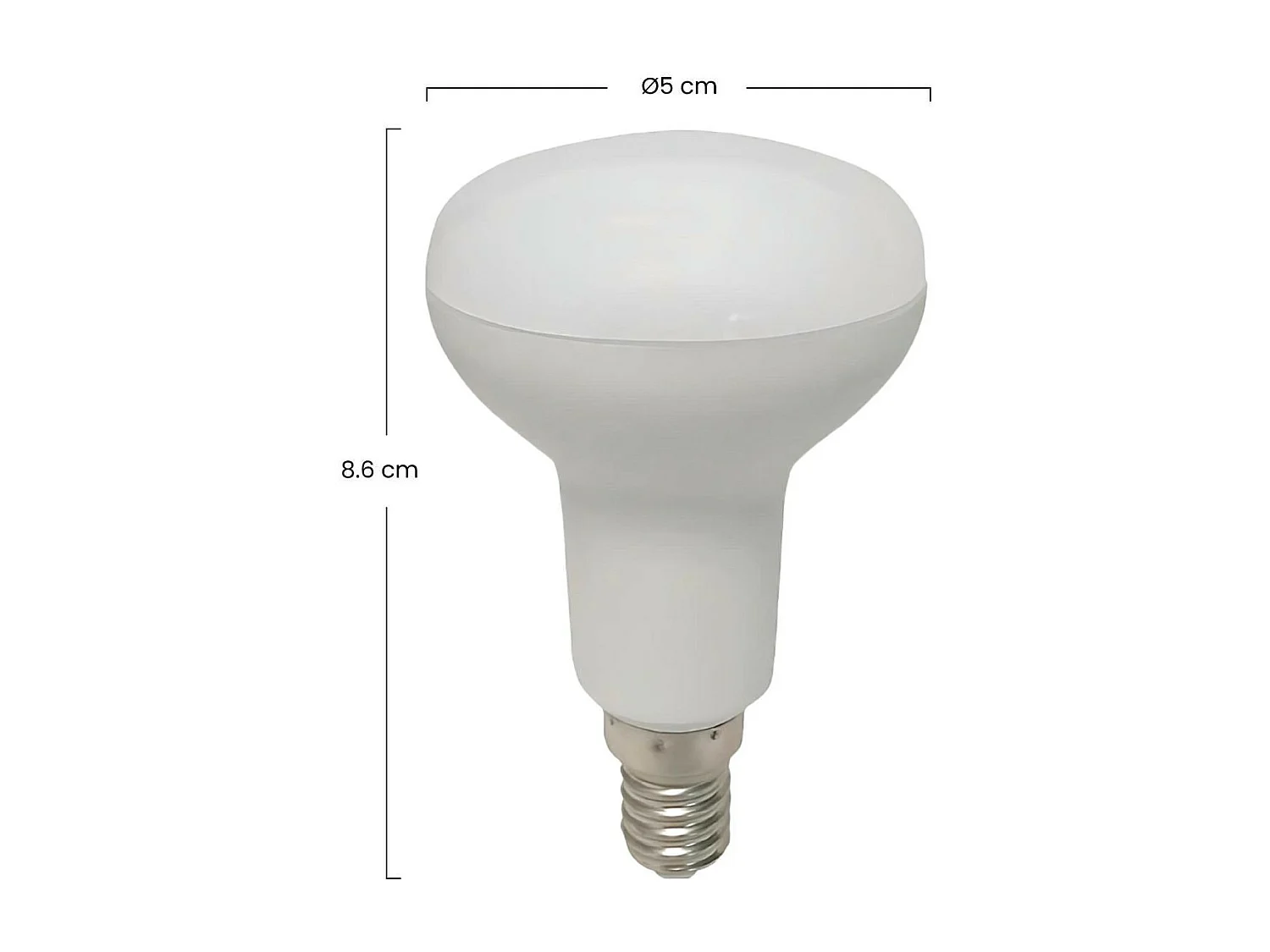 Lampadina LED con riflettore E14 5W Equi.40W 470lm 3000K 25000H Dayron
