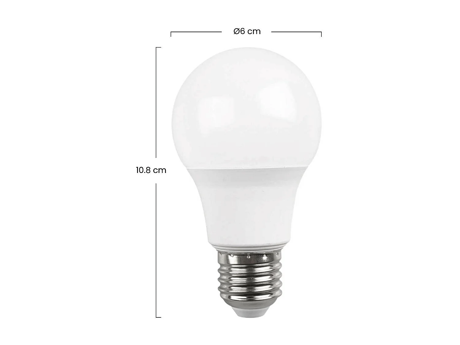 Confezione da 5 Lampadine LED Standard E27 9W Equi.60W 806lm 3000K 15000H Primer Leader