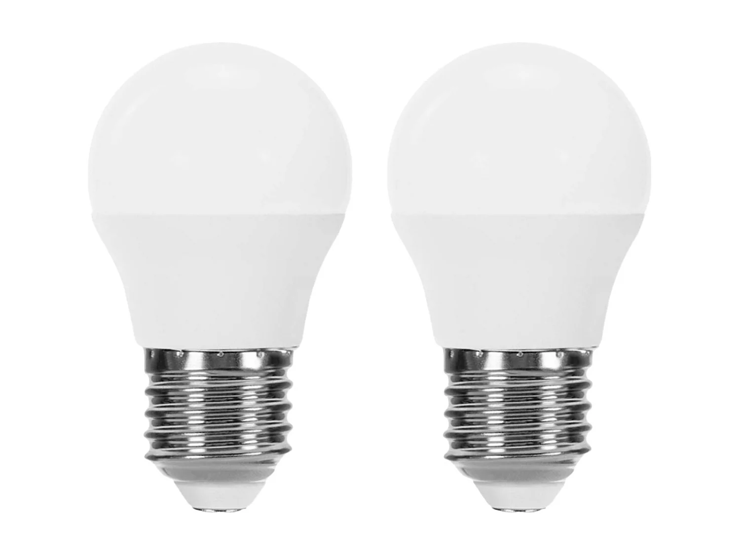Pack 2 Lampadine LED Sferiche E27 6W Equi.40W 470lm 10000H 1Primer Leader