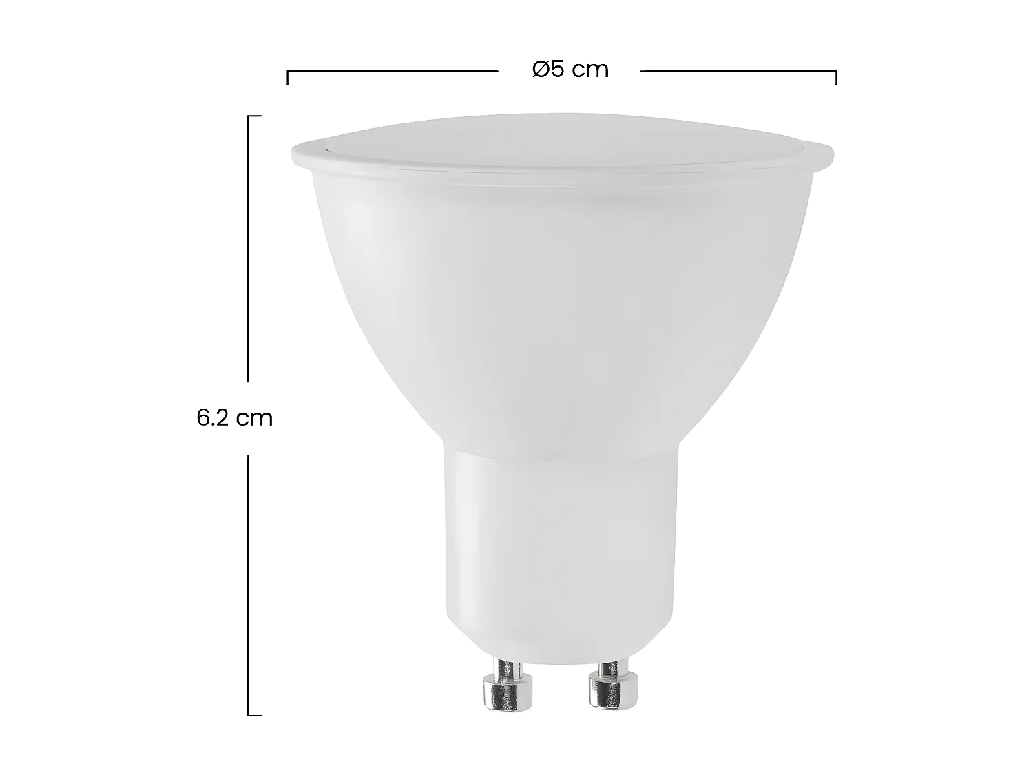 Lampadina LED GU10 Faretto 6W Equi.50W 540lm Luce Fredda Raydan Home