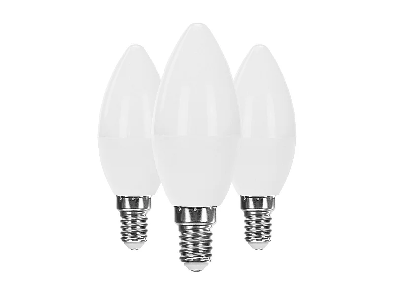 Confezione da 3 lampadine LED a candela E14 6W Equi.40W 470lm Raydan Home