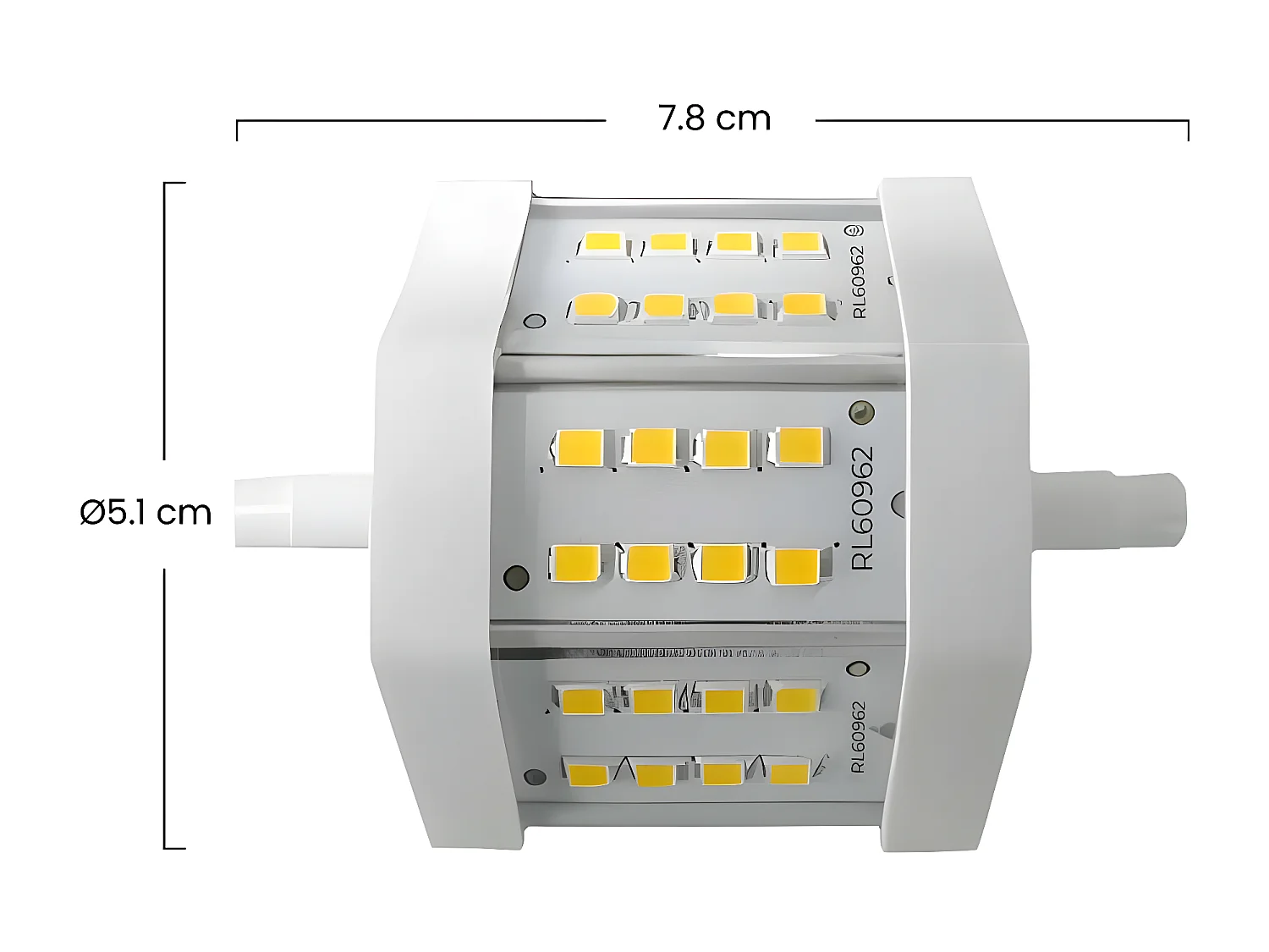 Lampadina Tubo LED R7S 5W Equi.40W 470lm 4000K 25000H 7hSevenOn