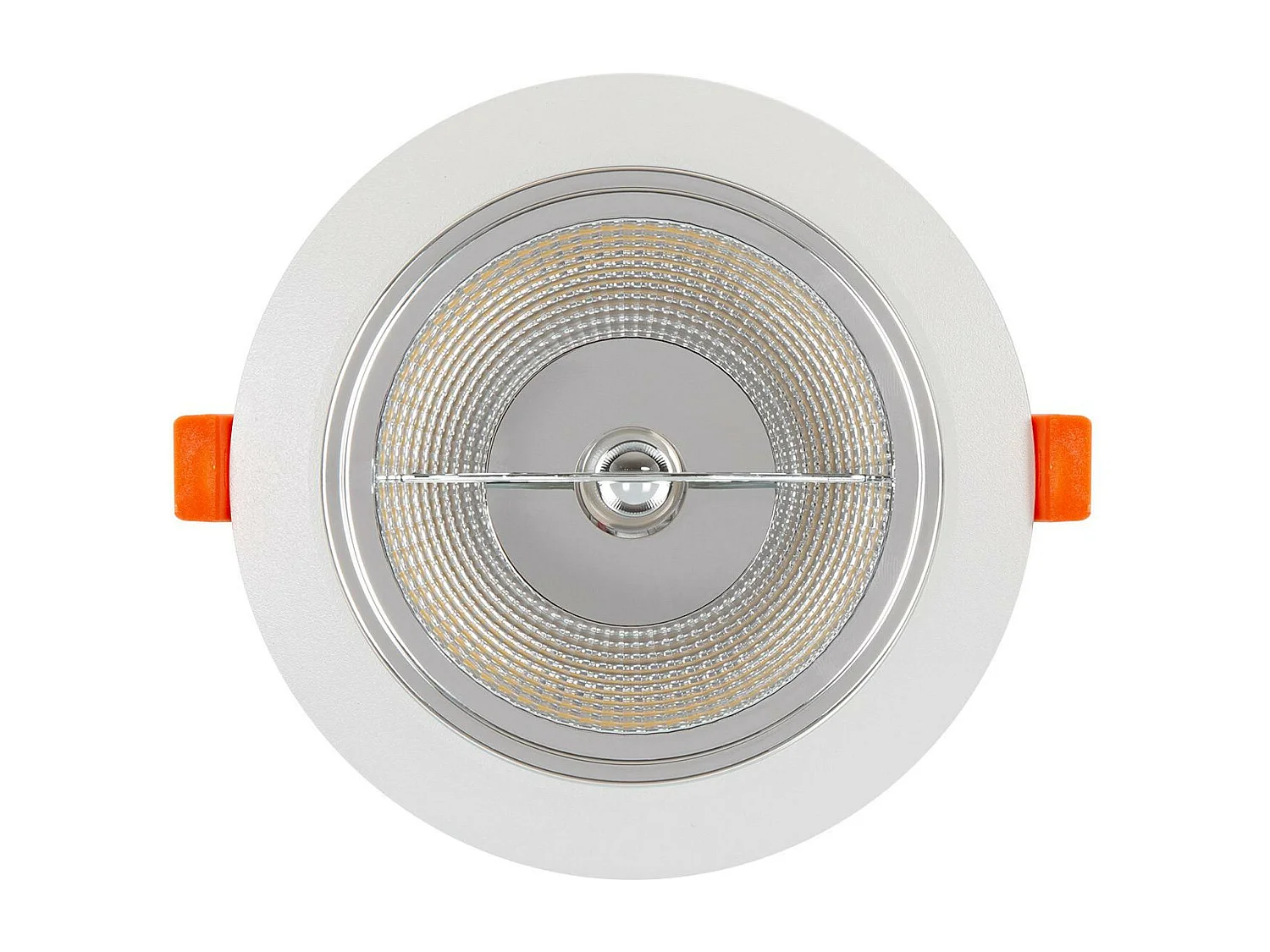 Collerette Downlight Encastrable Ronde pour Ampoule LED GU10 AR111 Coupe Ø120 mm  Blanc