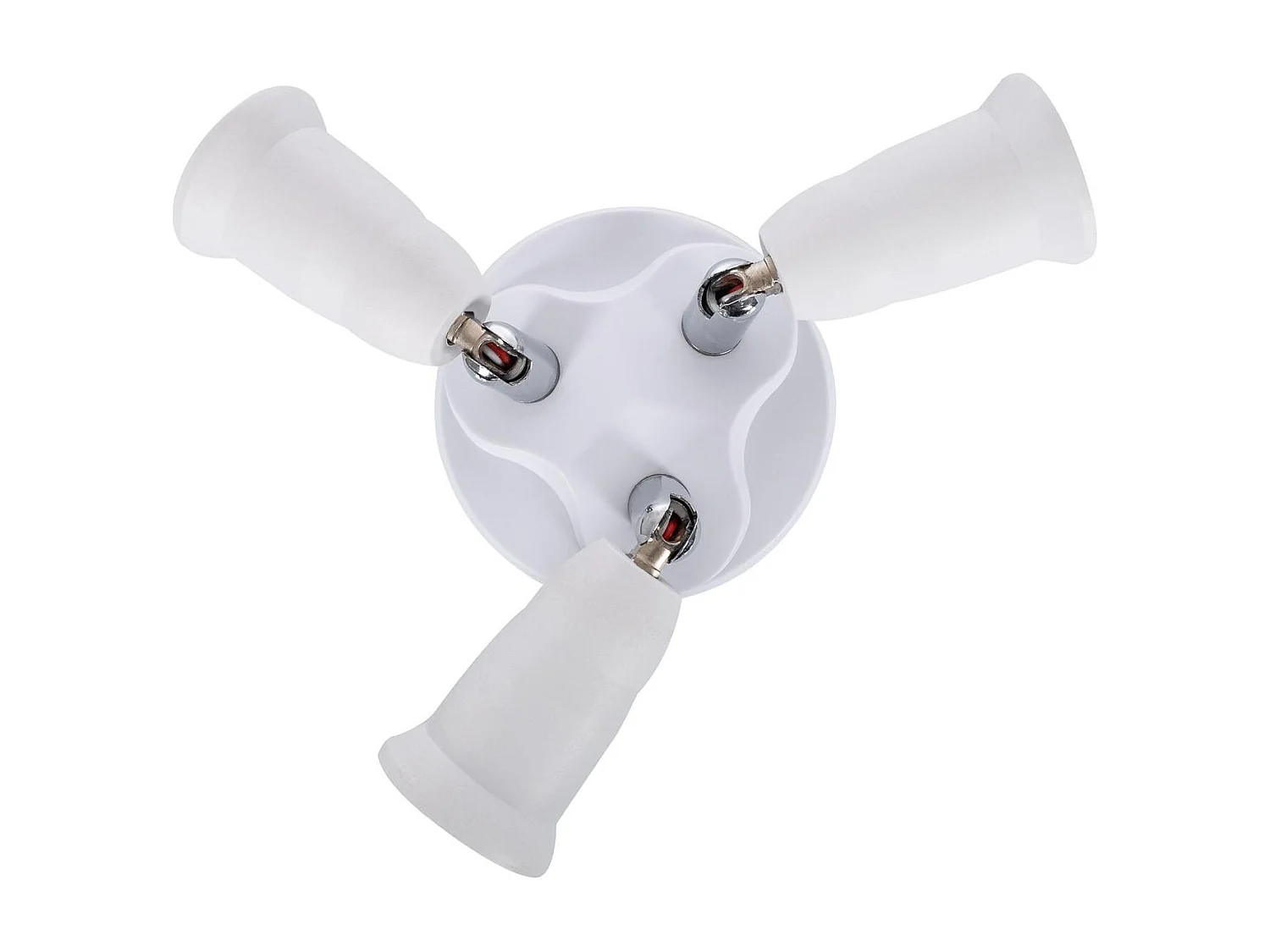Adaptateur E27 à 3 Ampoules E27  Blanc