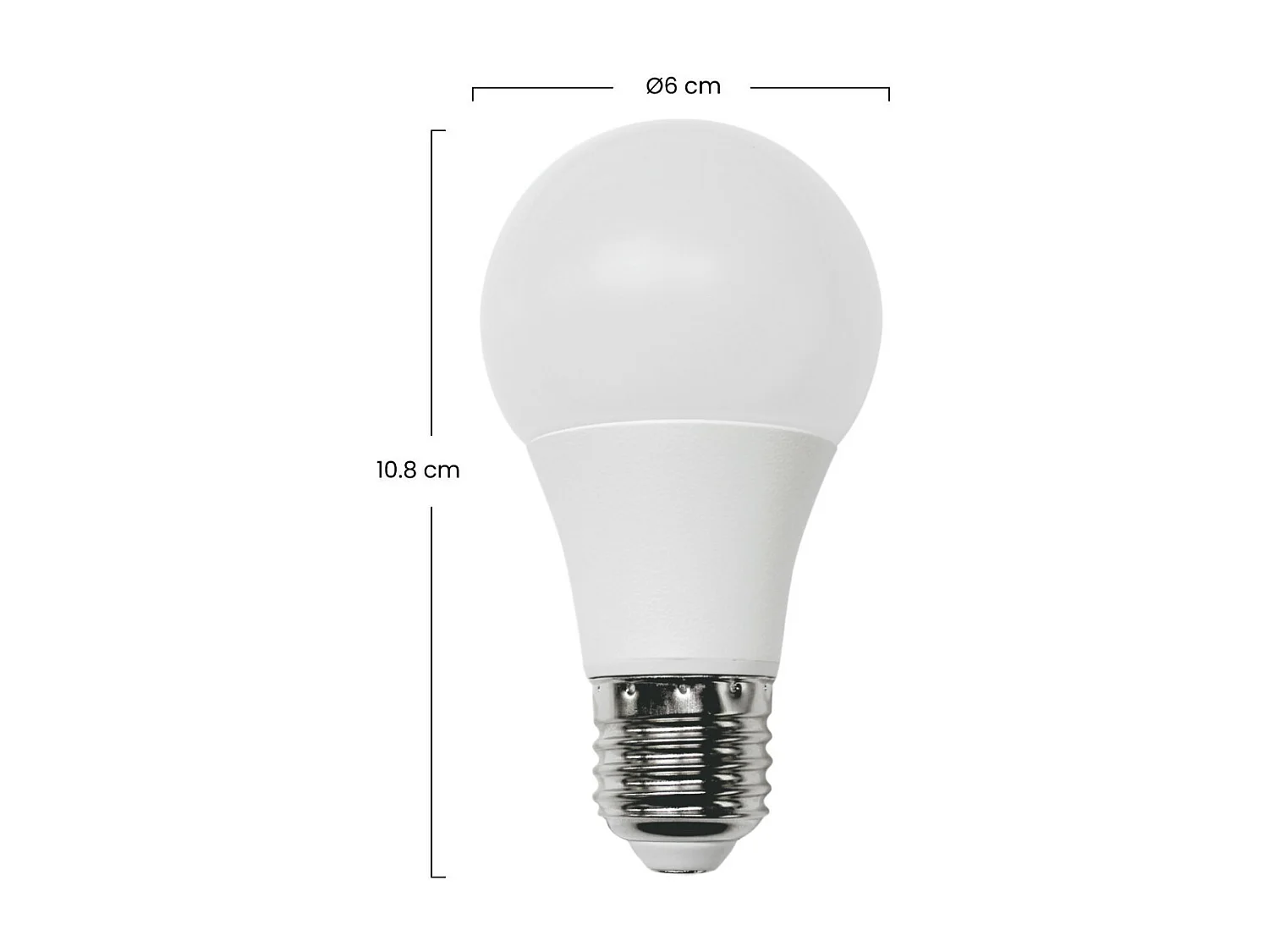 Pack 2 Lampadine LED Standard E27 9W Equi.60W 806lm 10000H 1Primer Leader