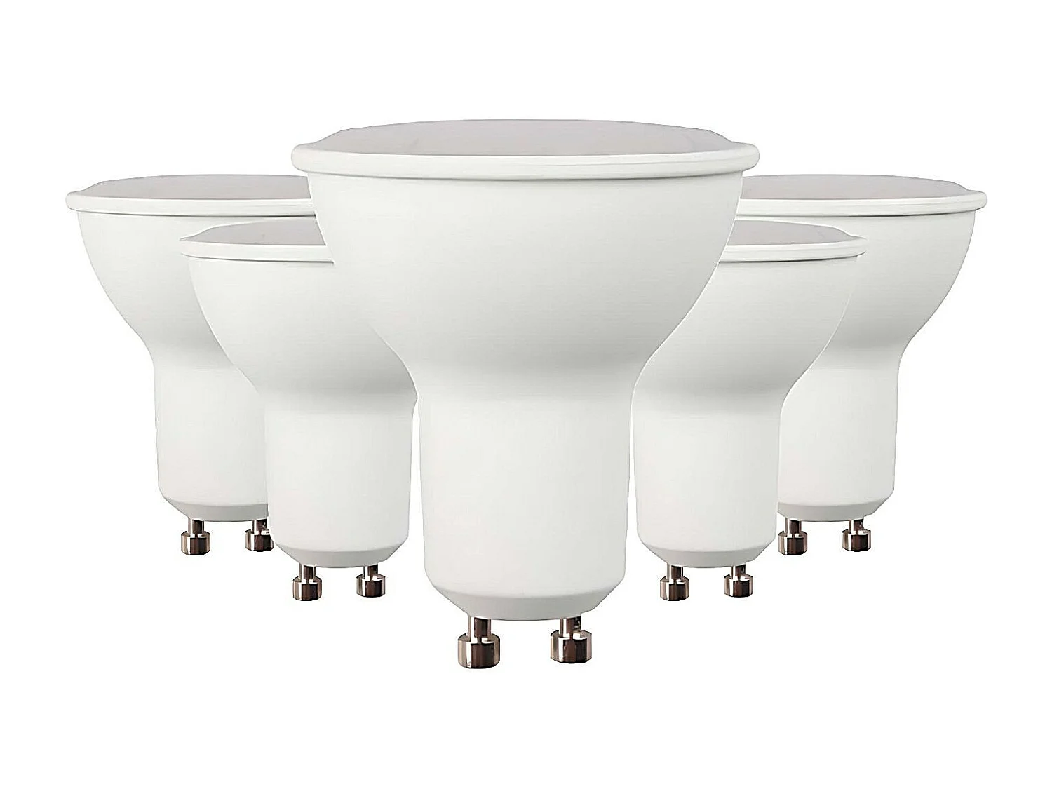 Confezione da 5 Lampadine Faretto LED GU10 6W Equi.50W 540lm 15000H Primer Leader