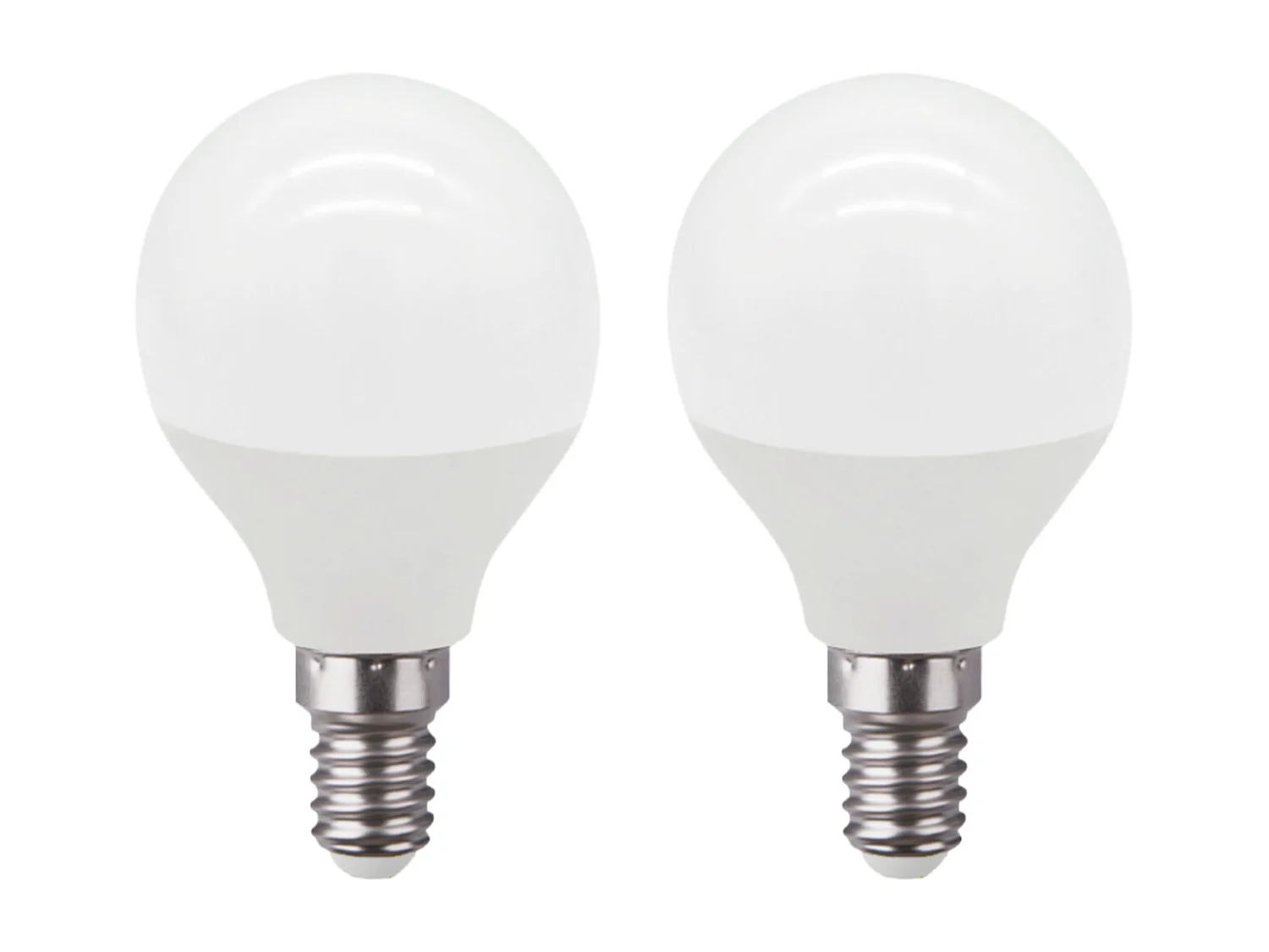 Pack 2 Lampadine LED Sferiche E14 6W Equi.40W 470lm 10000H 1Primer Leader