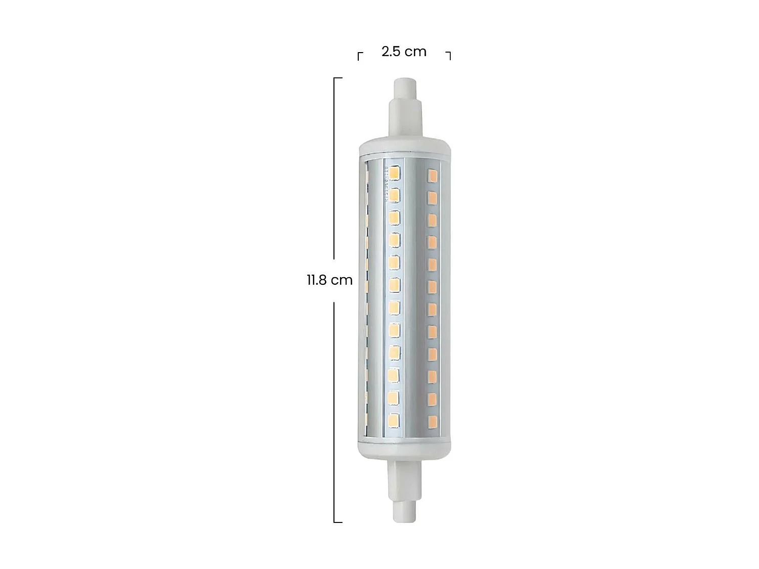 Lampadina Tubo LED R7S 10W Equi.80W 1200lm Dimmerabile 4000K 25000H 7hSevenOn