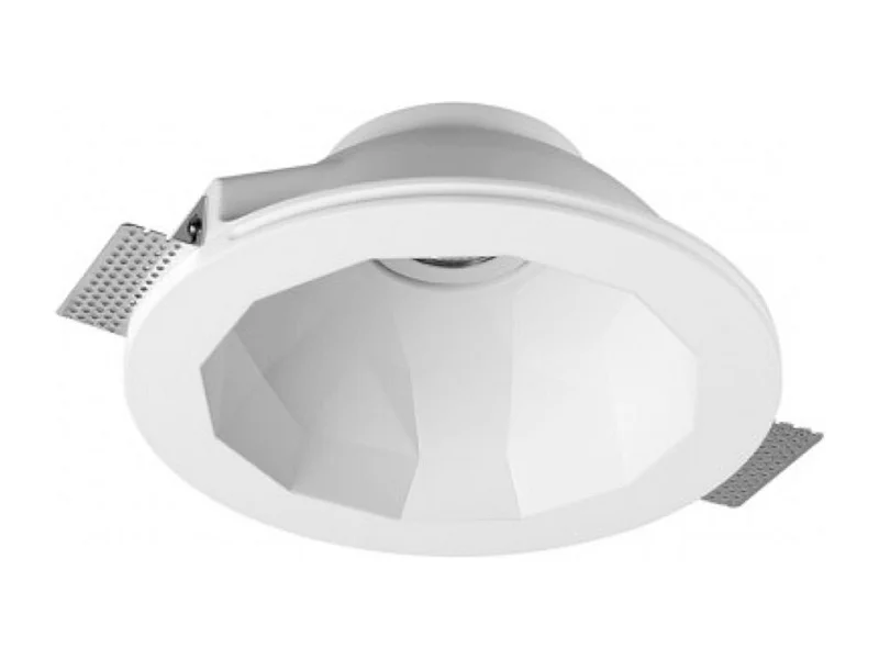 Aro Downlight Integración Escayola/Pladur Dodeca para Bombilla LED GU10 / GU5.3 Corte Ø253 mm UGR17 Blanco