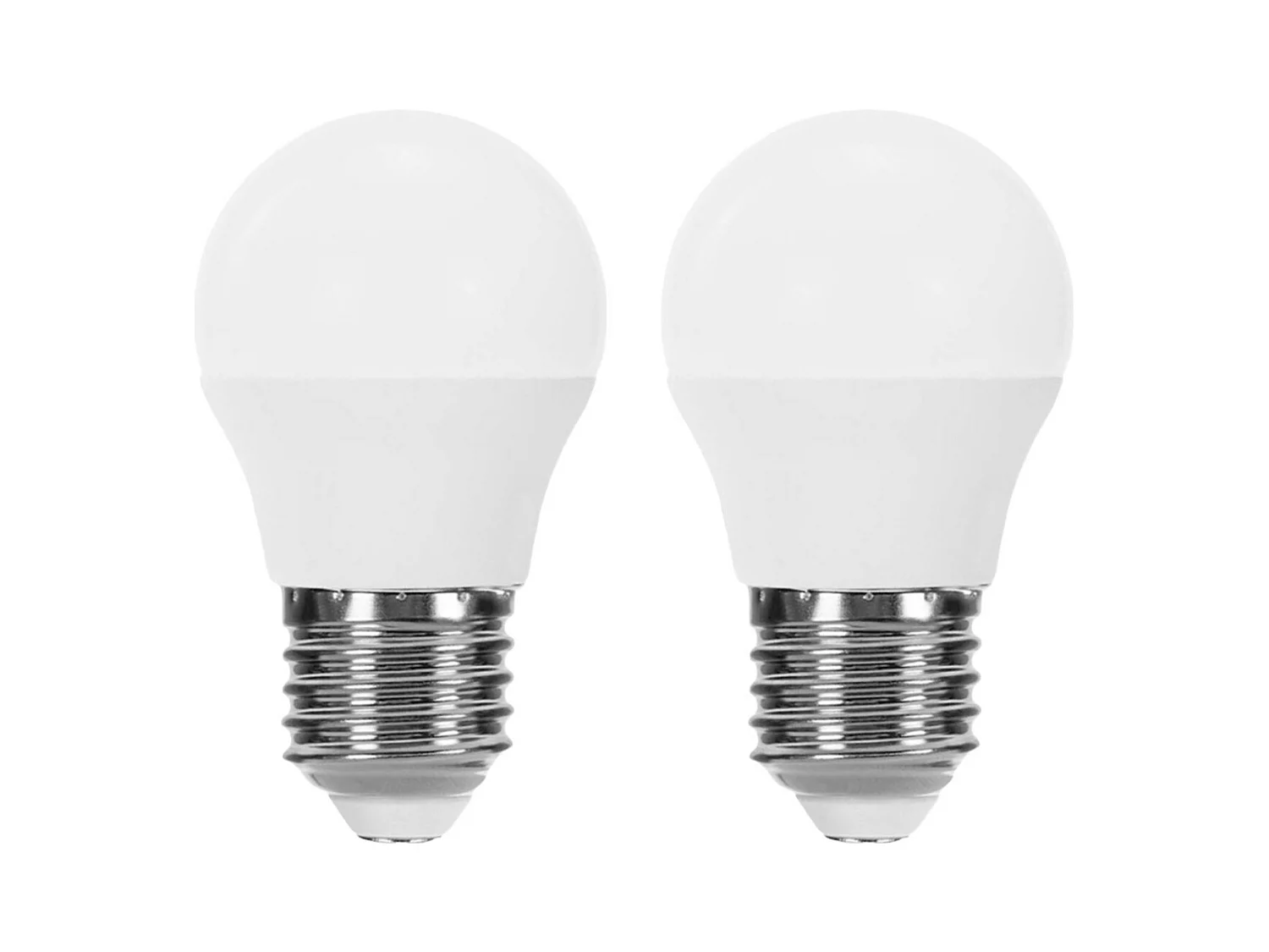 Pack 2 Lampadine LED Sferiche E27 6W Equi.40W 470lm 10000H 1Primer Leader