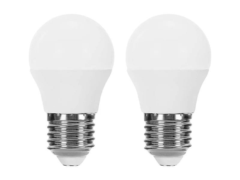 Pack 2 Lampadine LED Sferiche E27 6W Equi.40W 470lm 10000H 1Primer Leader