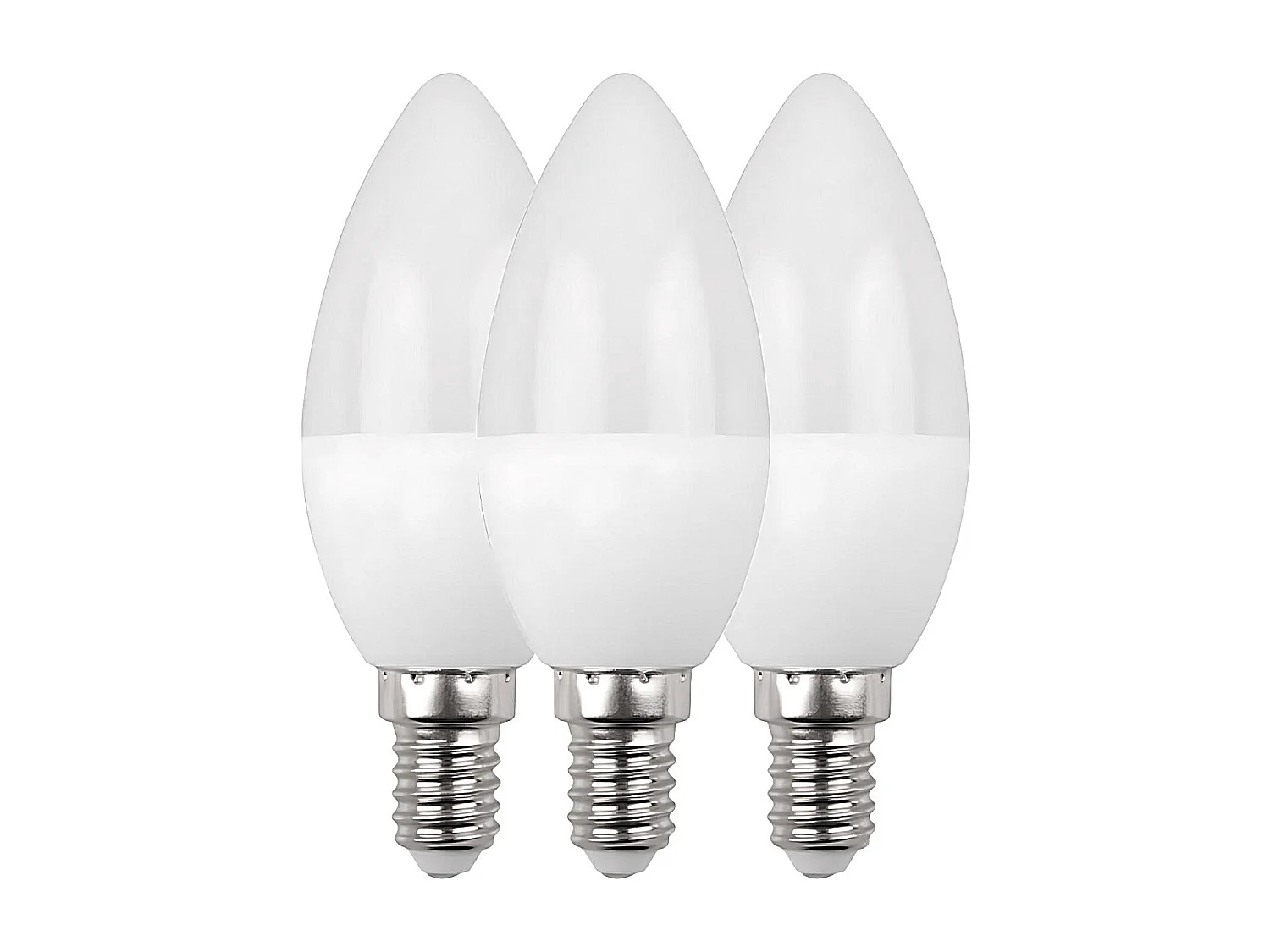 Pack 3 Lampadine LED a Candela E14 6W Equi.40W 470lm 15000H Primer Leader