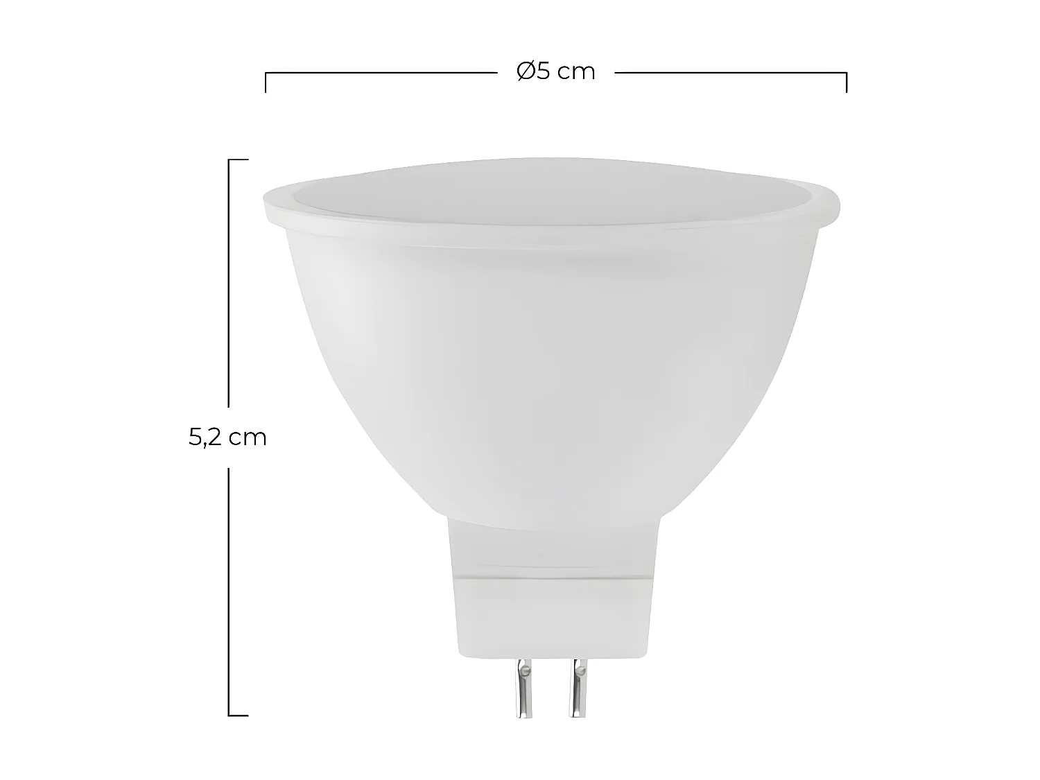 Confezione da 40 Lampadine LED GU5.3 Faretto 8W Equi.60W 700lm Raydan Home