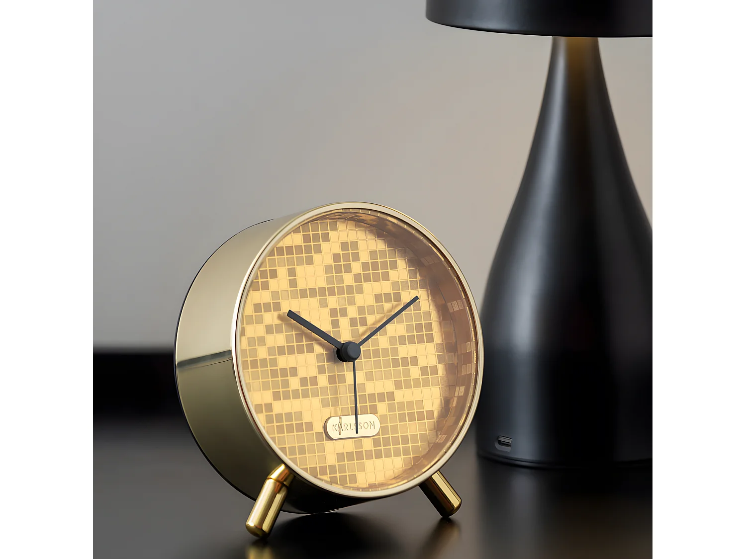 Réveil Disco Or  Present Time