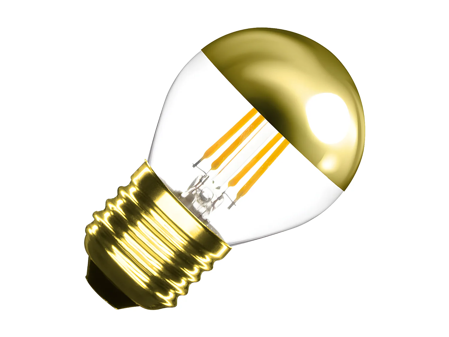 Ampoule LED Filament E27 4W 300 lm G45 Dimmable Gold  Blanc Chaud 2000K - 2500K