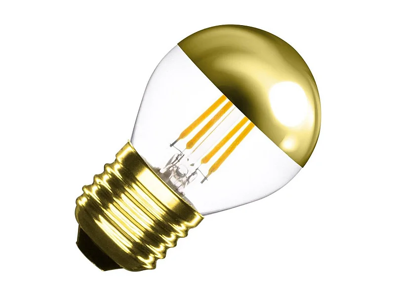 Ampoule LED Filament E27 4W 300 lm G45 Dimmable Gold No Flicker 2500K Super chaud