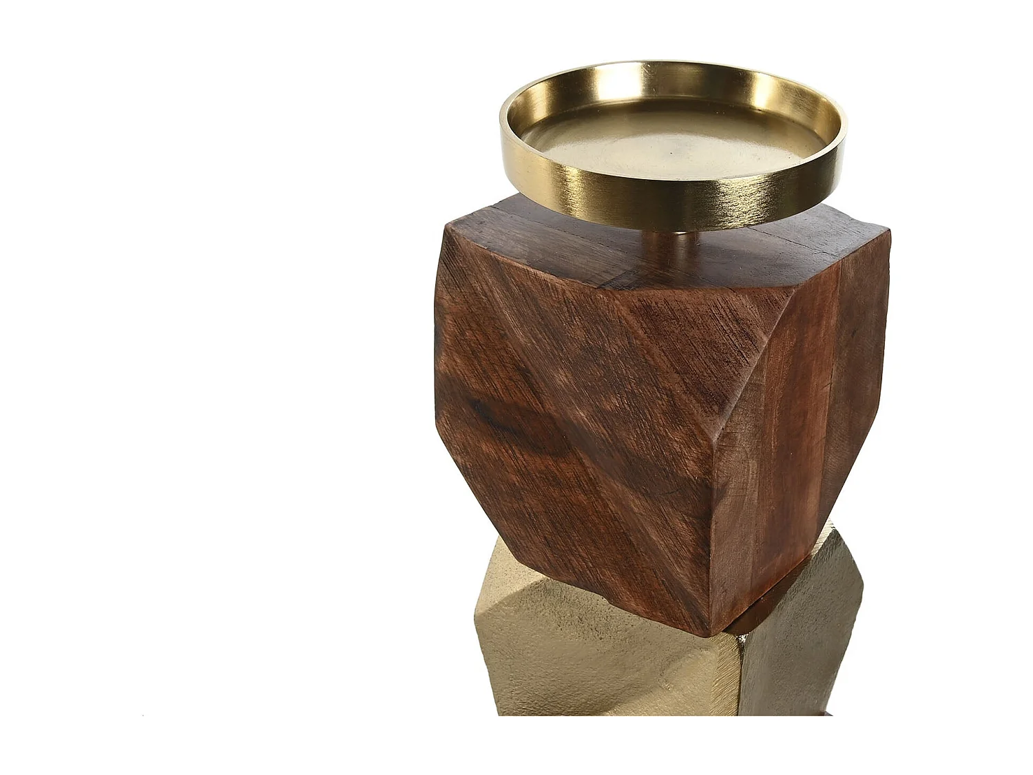 PORTAVELA ALUMINIO MANGO 10X10X51,5 DORADO