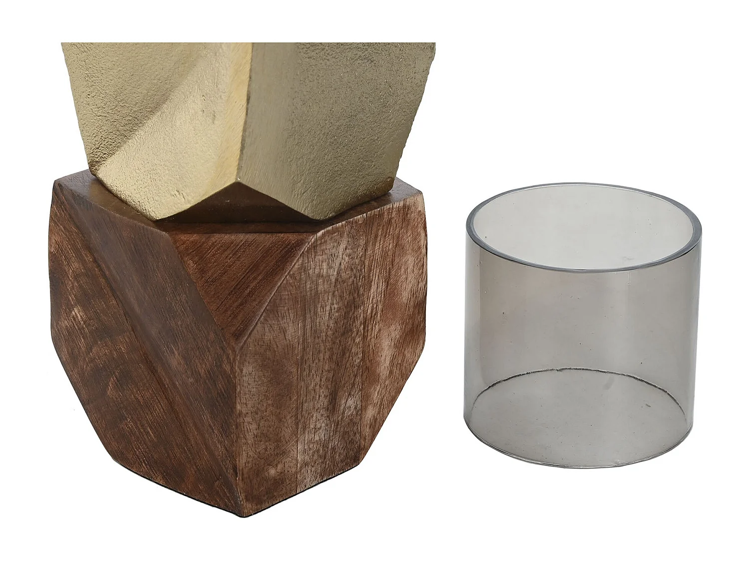 PORTAVELA ALUMINIO MANGO 10X10X51,5 DORADO