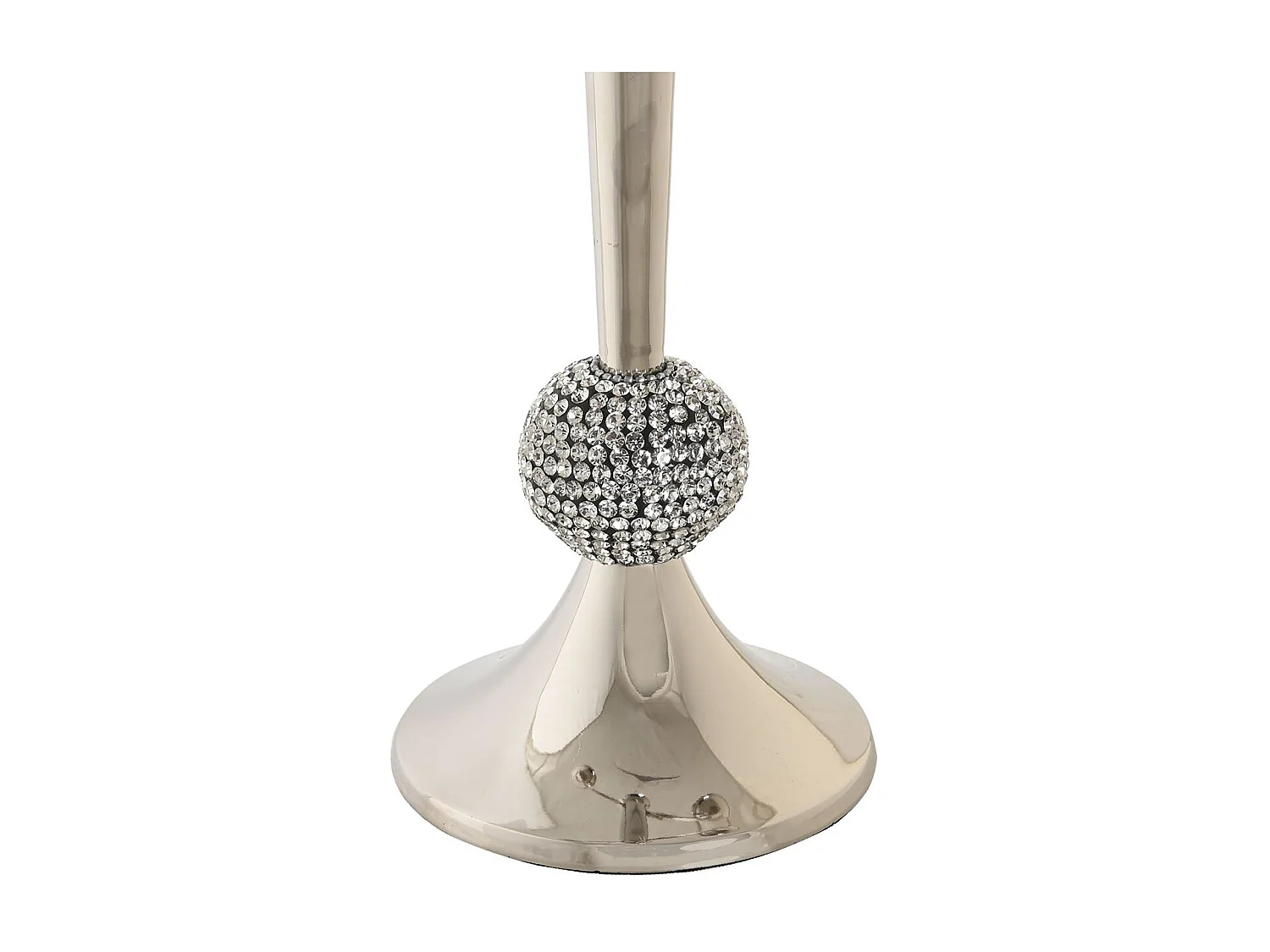 CANDELABRO ALUMINIO ACRILICO 30X12X46 CROMADO