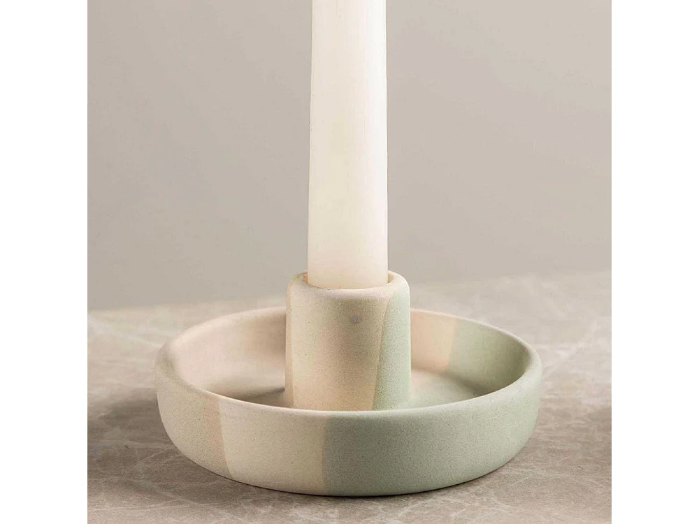 Bougeoir en Céramique "Otis" 11cm Multicolore
