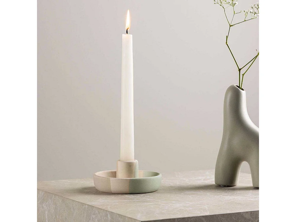 Otis Kerzenständer grau.